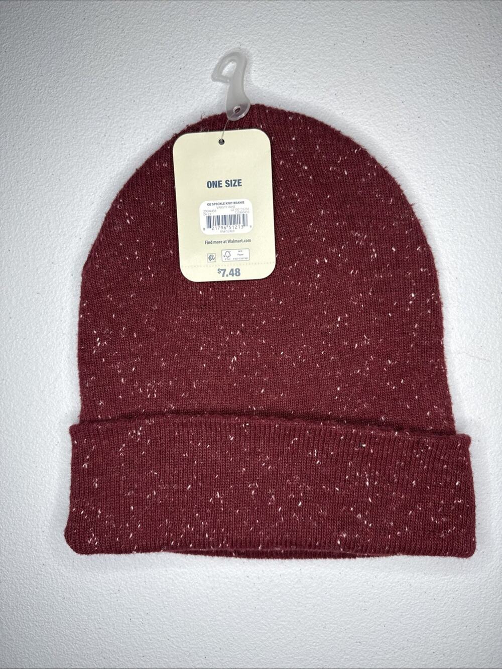 George Speckle Knit Beanie - Varsity Wine - One Size